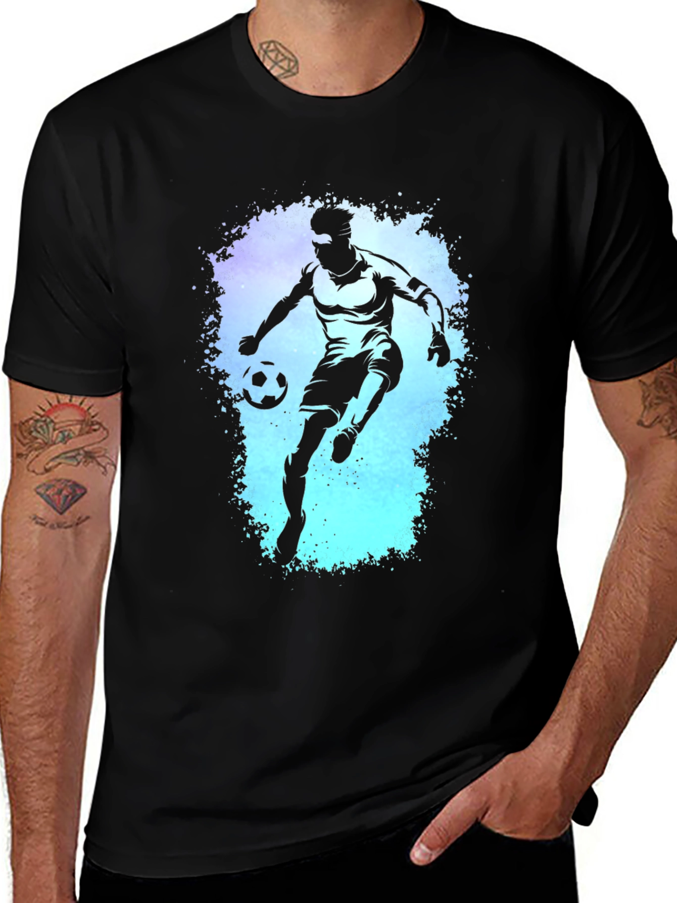 Variant 8 of Soccer Player Graphic T-Shirt - Stylish & Unique