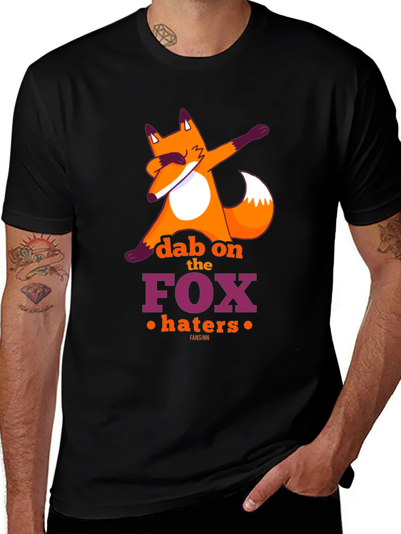 Variant 23 of Dabbing Fox Graphic Tee - Dab on the Haters