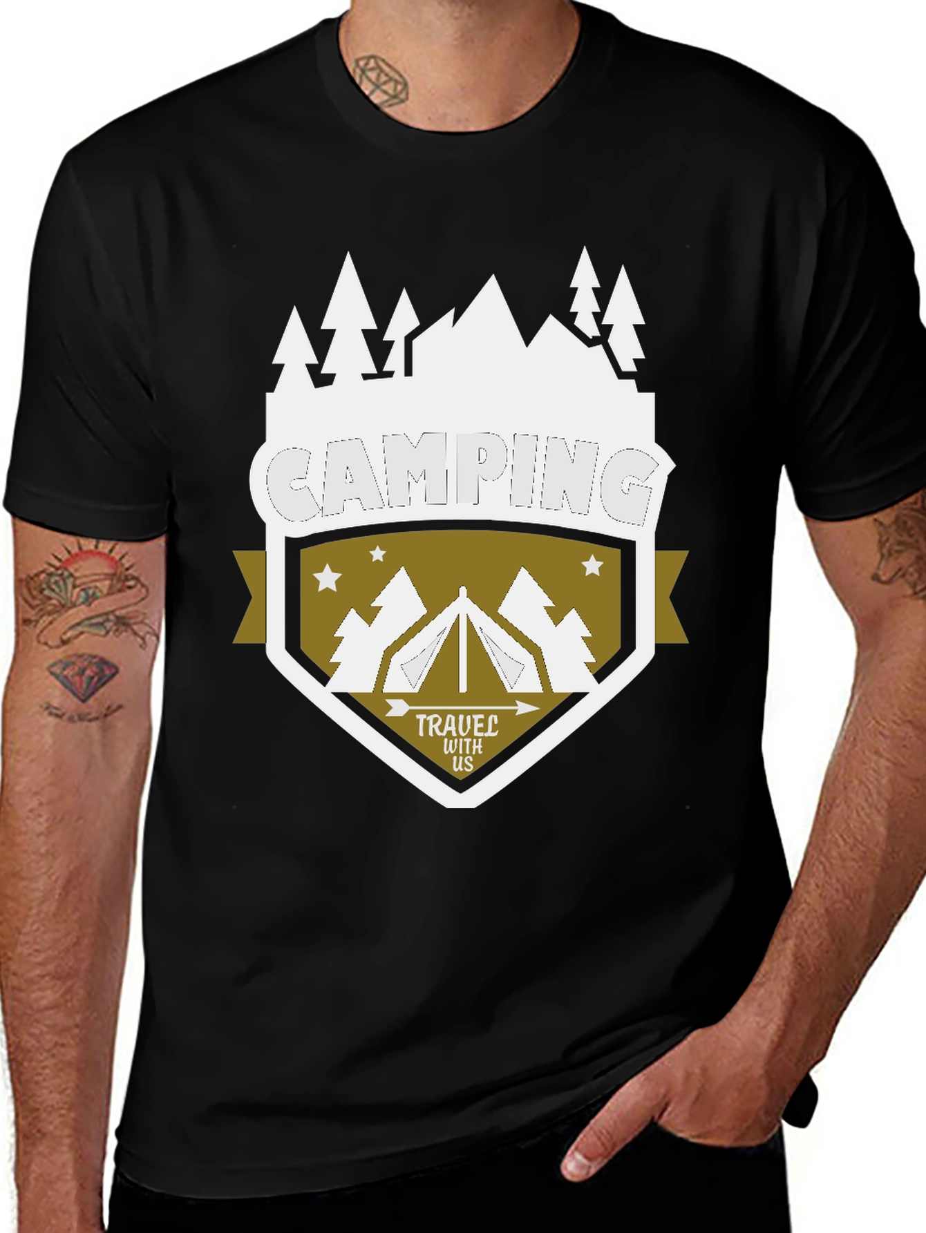Variant 13 of Camping Adventure Graphic T-Shirt - Travel With Us