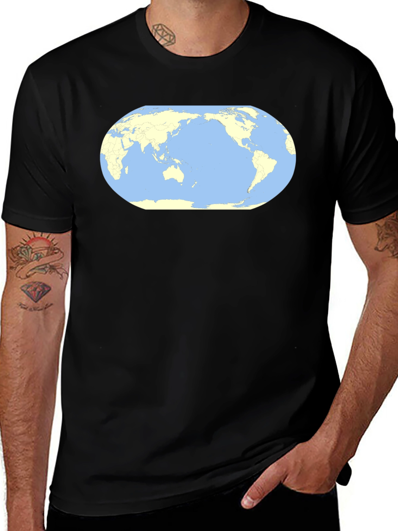 World Map Graphic Tee - Global Design