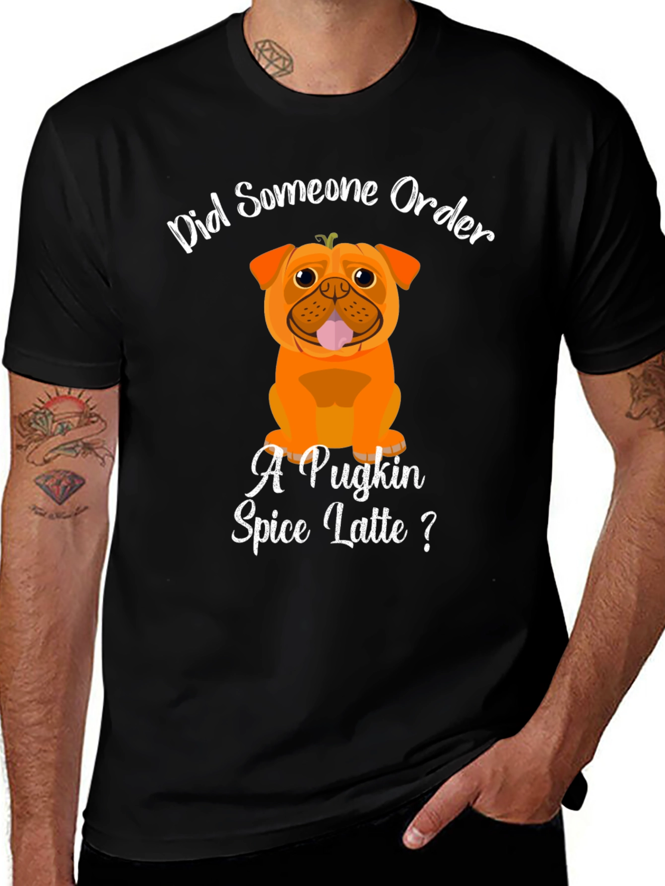 Variant 13 of Pugkin Spice Latte T-Shirt