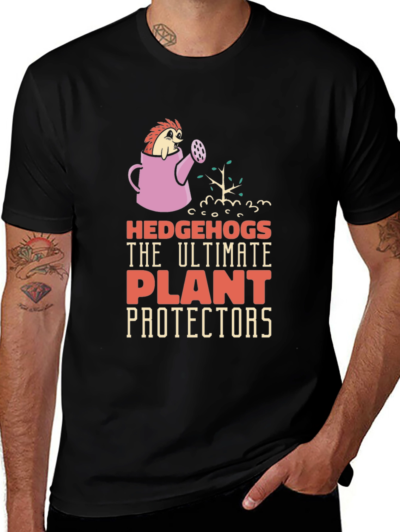 Hedgehogs Plant Protectors Graphic Tee
