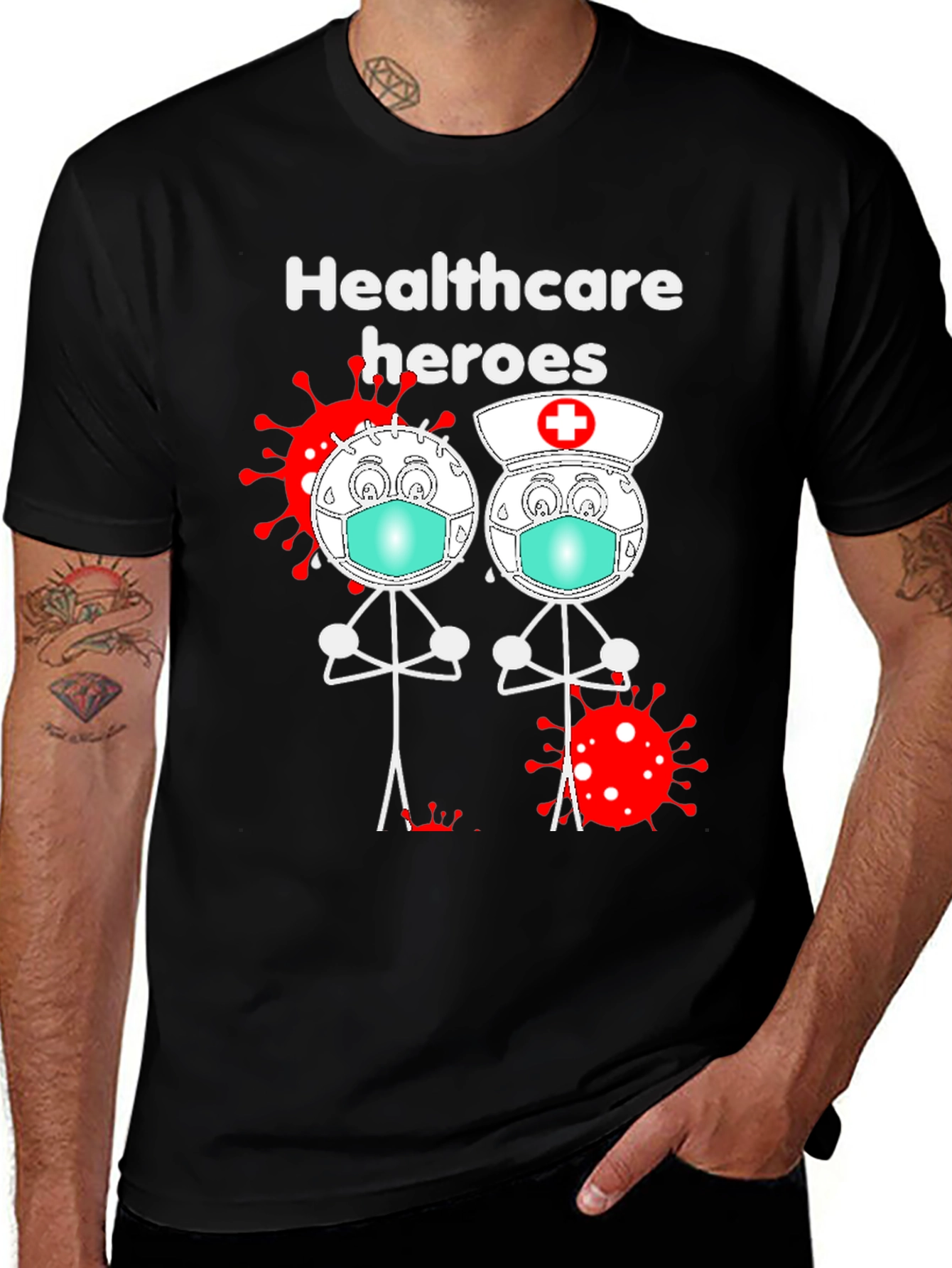 Variant 29 of Healthcare Heroes Graphic T-Shirt