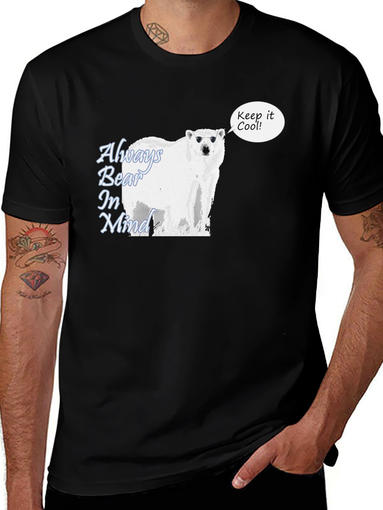 Variant 17 of Cool Bear Graphic Tee - Always Bear In Mind