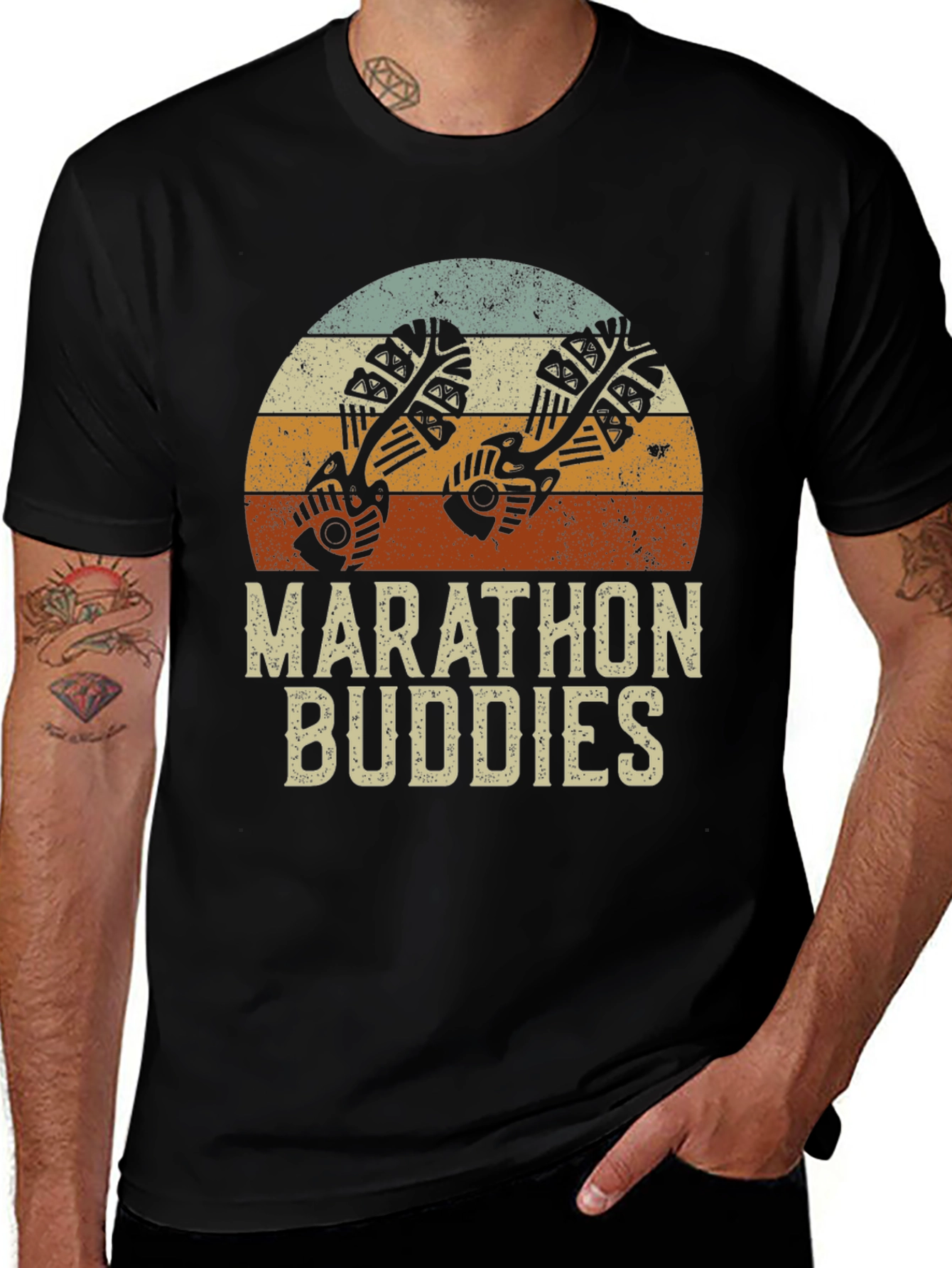 Variant 20 of Marathon Buddies Retro T-Shirt