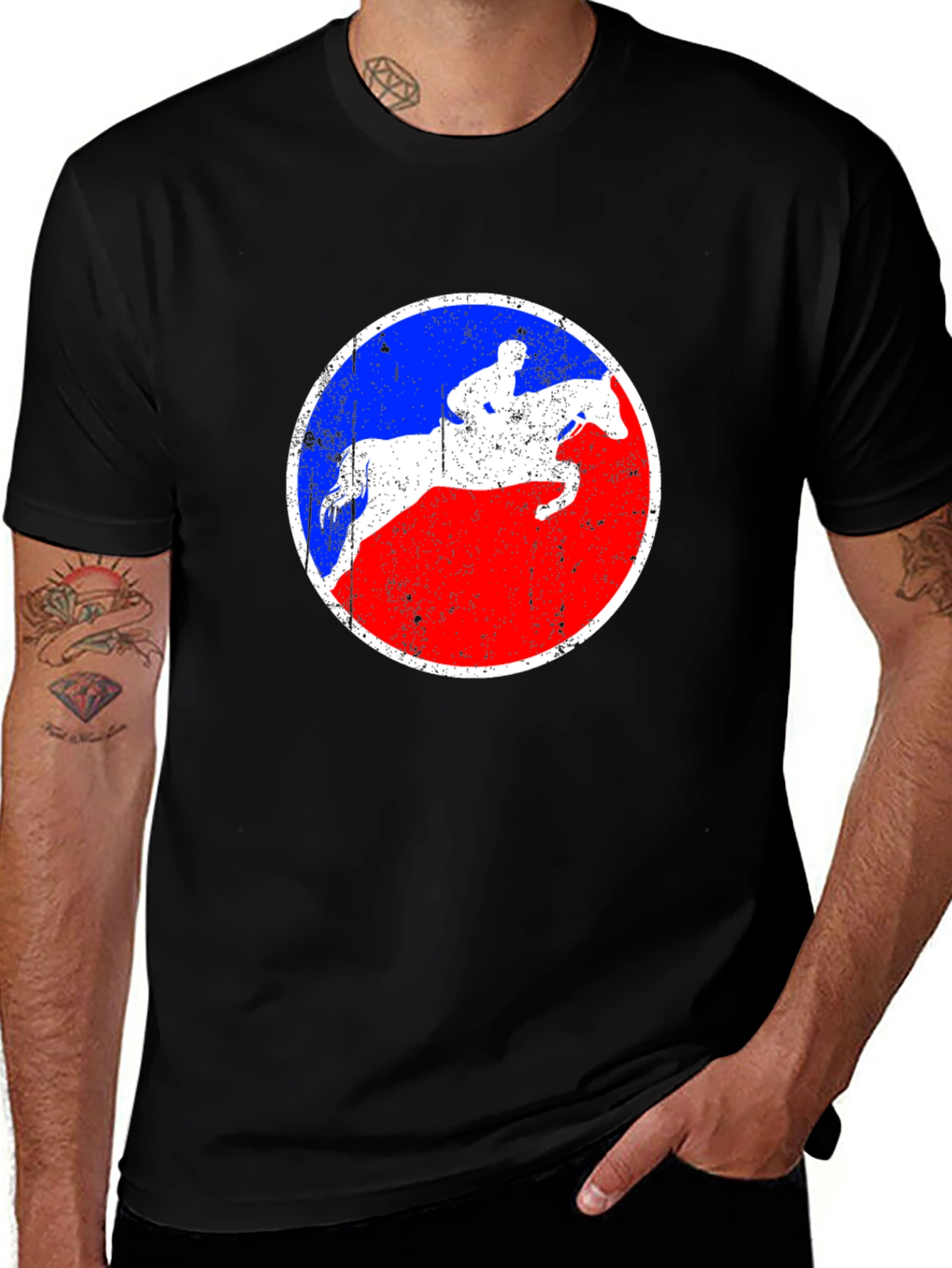 Variant 21 of Equestrian Horse Riding T-Shirt - Vintage Style Design