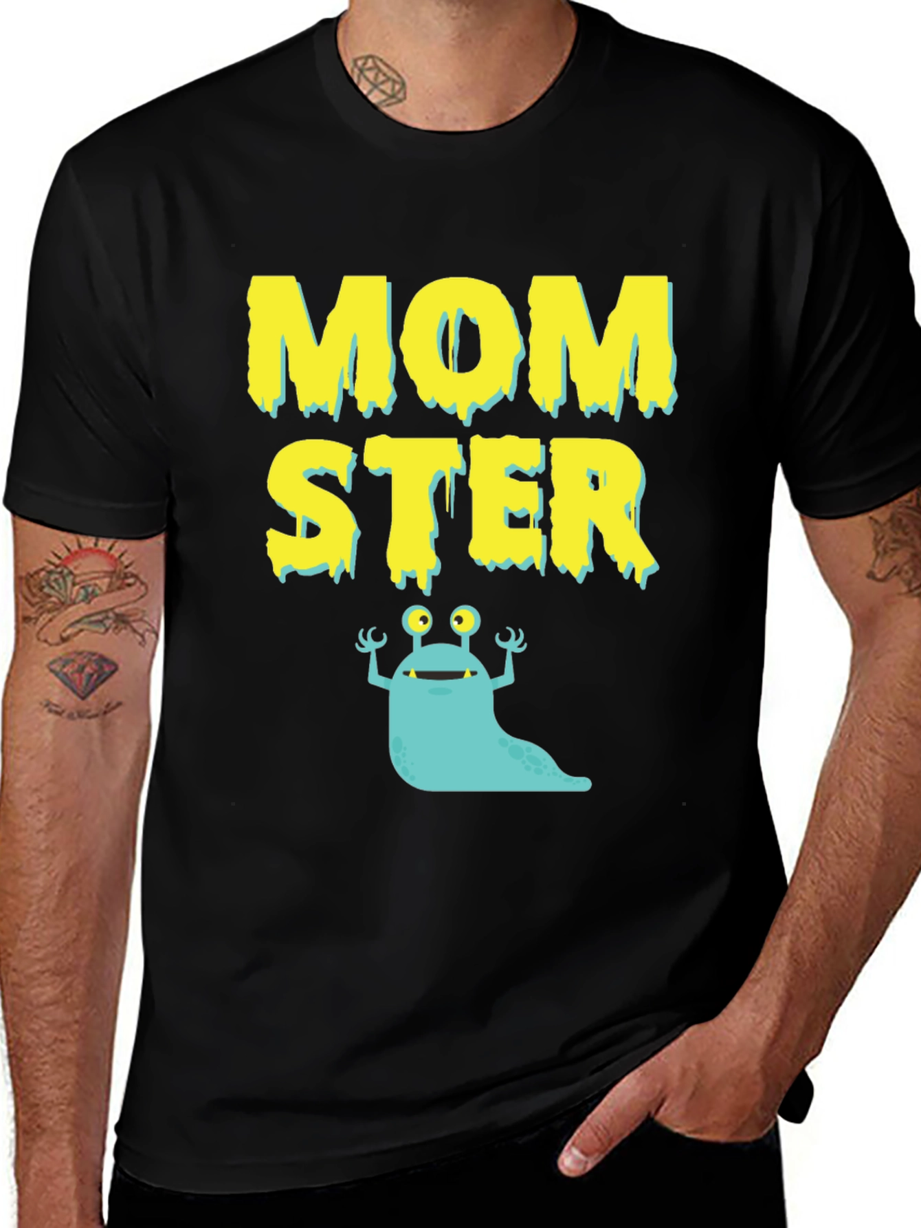 Variant 12 of Momster Graphic T-Shirt - Novelty Monster Tee