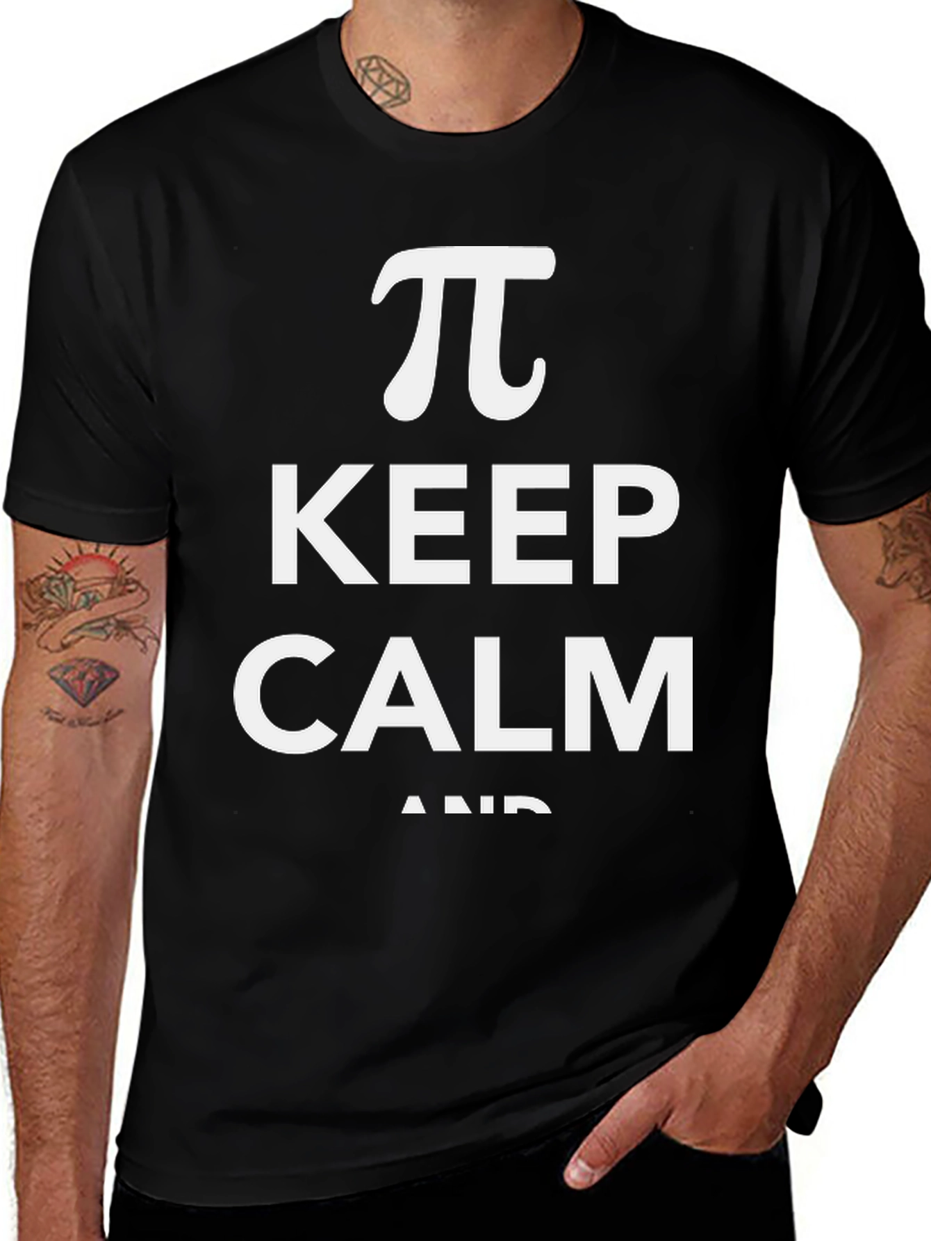 Keep Calm Pi Symbol T-Shirt - Math Lover's Tee