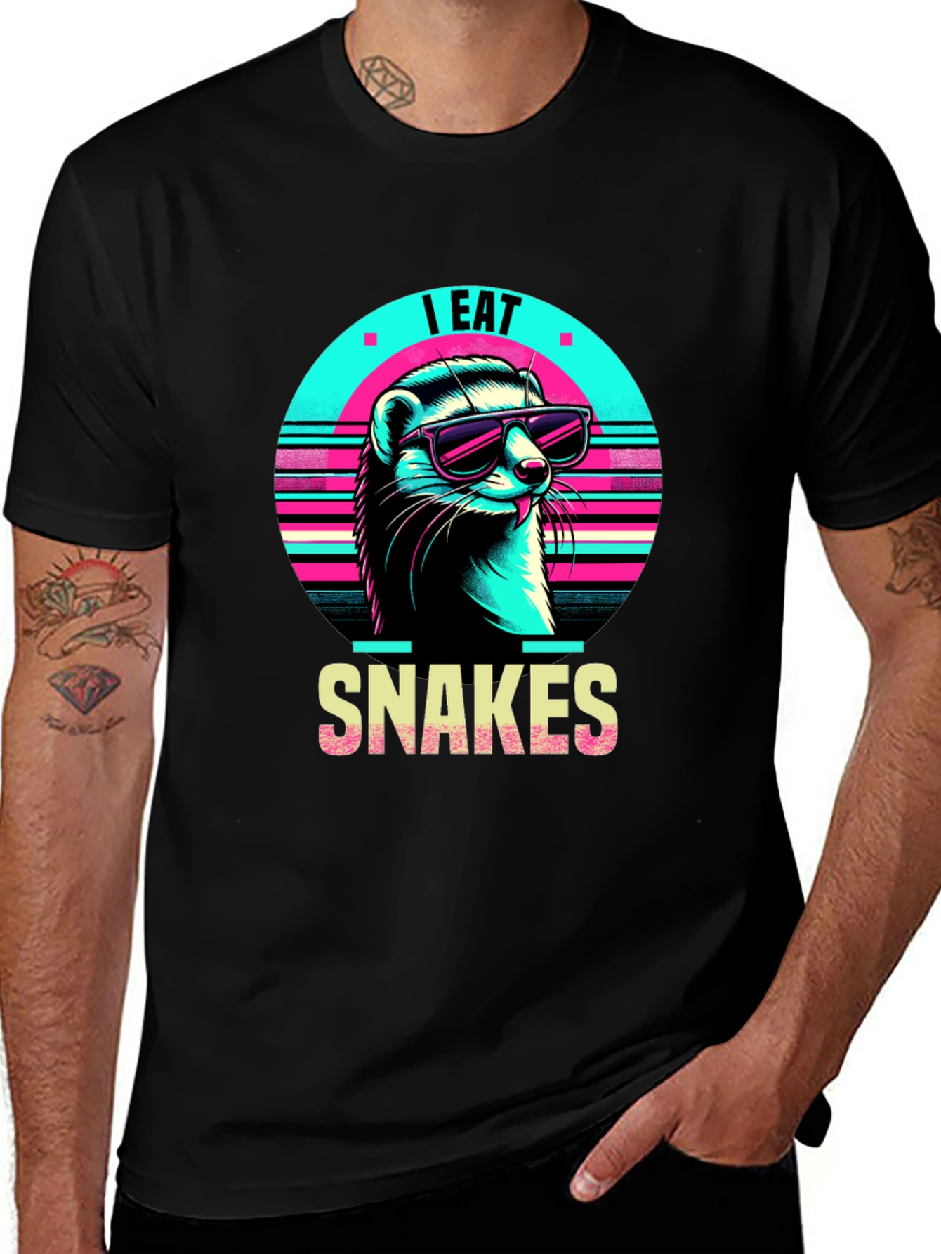 Variant 16 of I Eat Snakes Ferret T-Shirt 