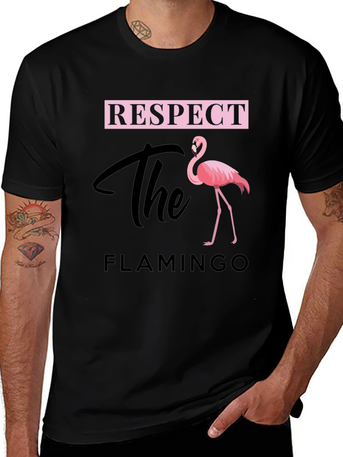 Variant 16 of Respect The Flamingo Graphic T-Shirt