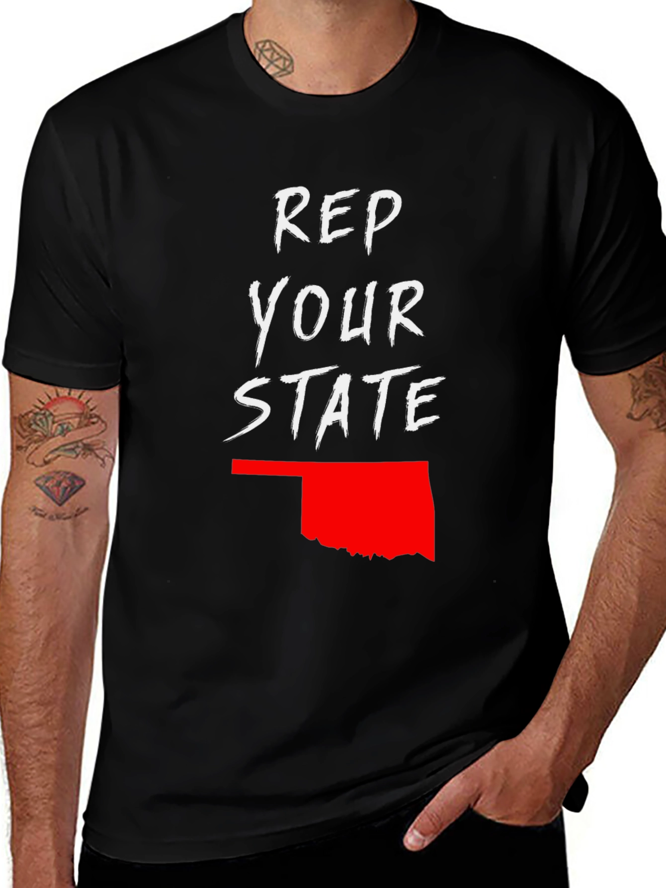 Variant 30 of Rep Your State Oklahoma Graphic Tee
