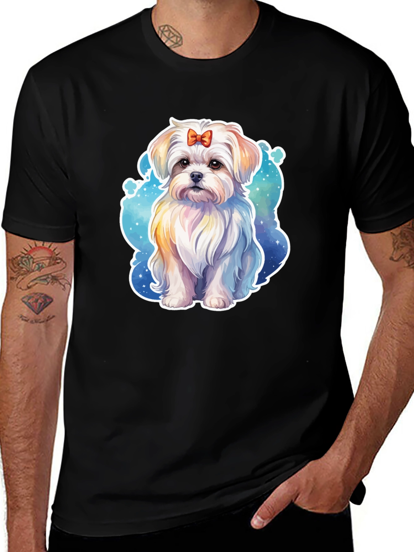 Variant 29 of Cute Dog Graphic T-Shirt - Unisex