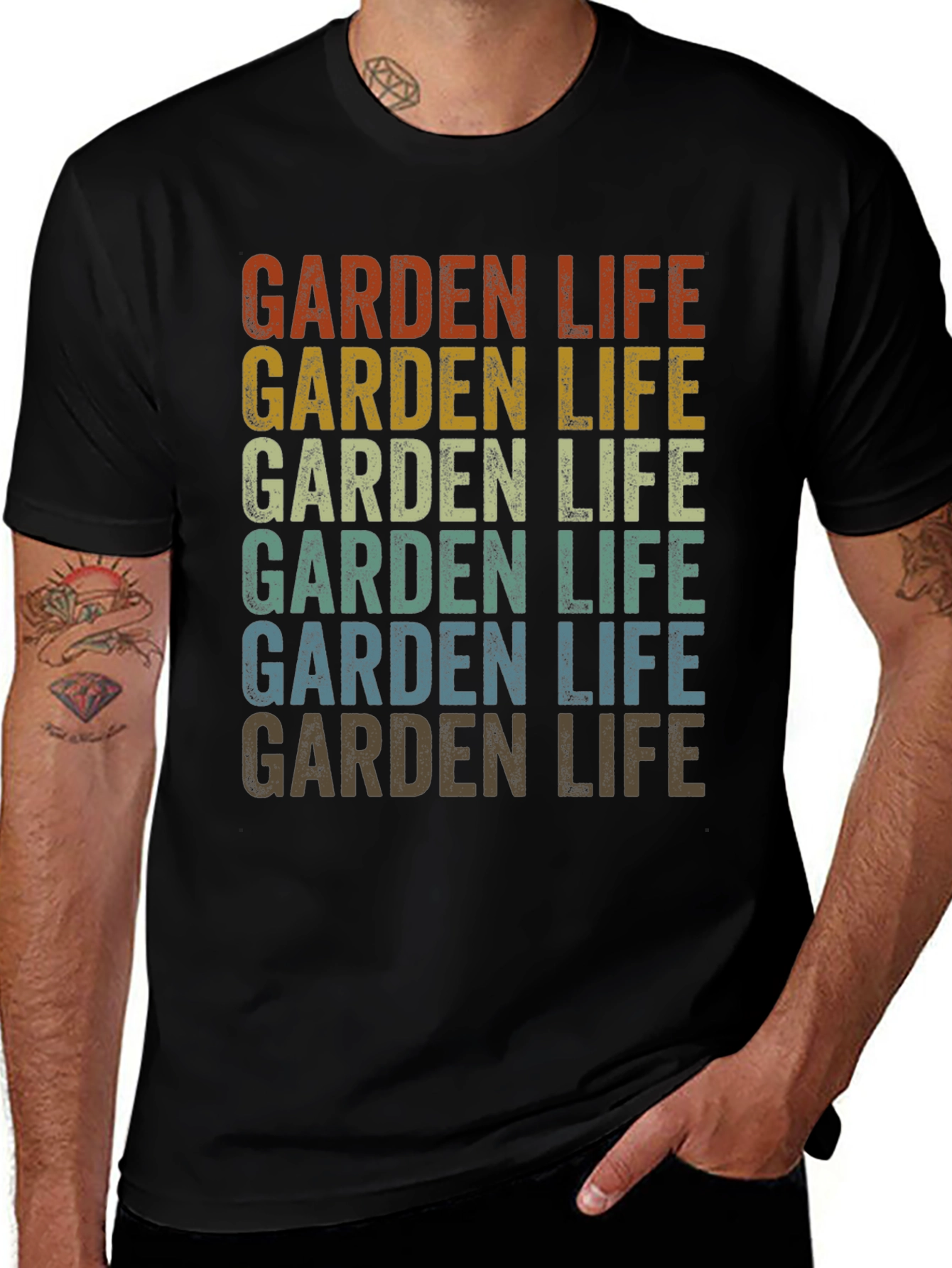 Variant 11 of Vintage Garden Life Graphic Tee - Retro Style