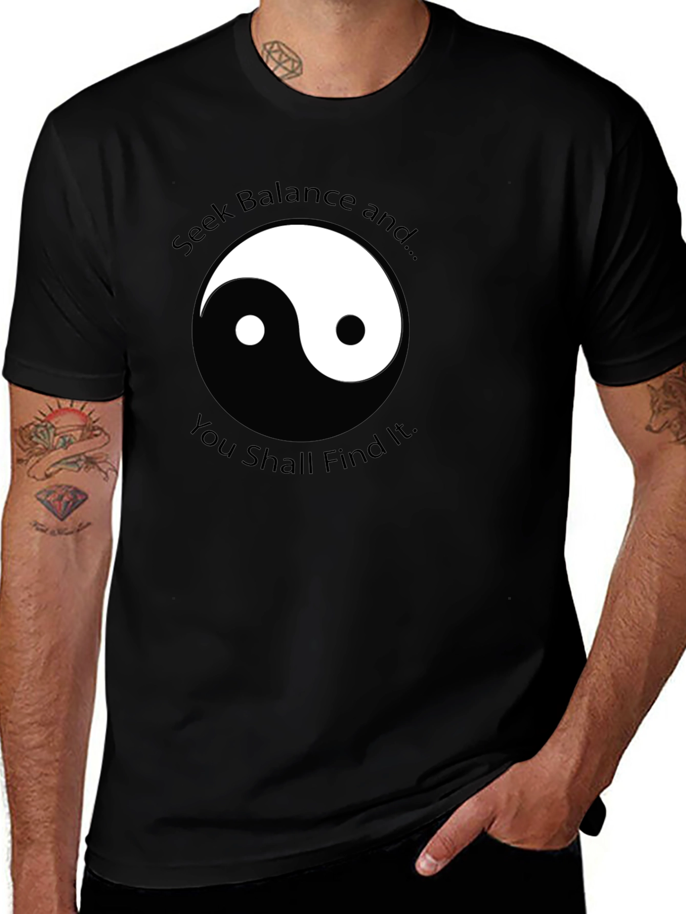 Balance Yin Yang Graphic Tee - Mens T-Shirt