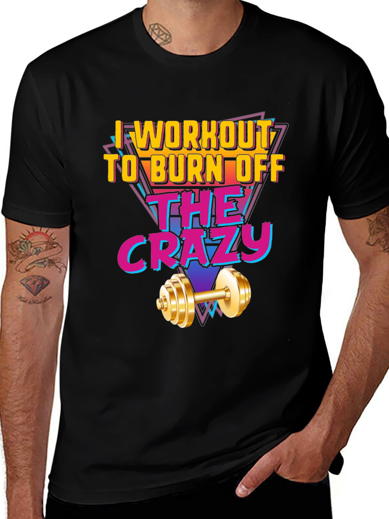 Variant 17 of Workout to Burn Off the Crazy Graphic T-Shirt