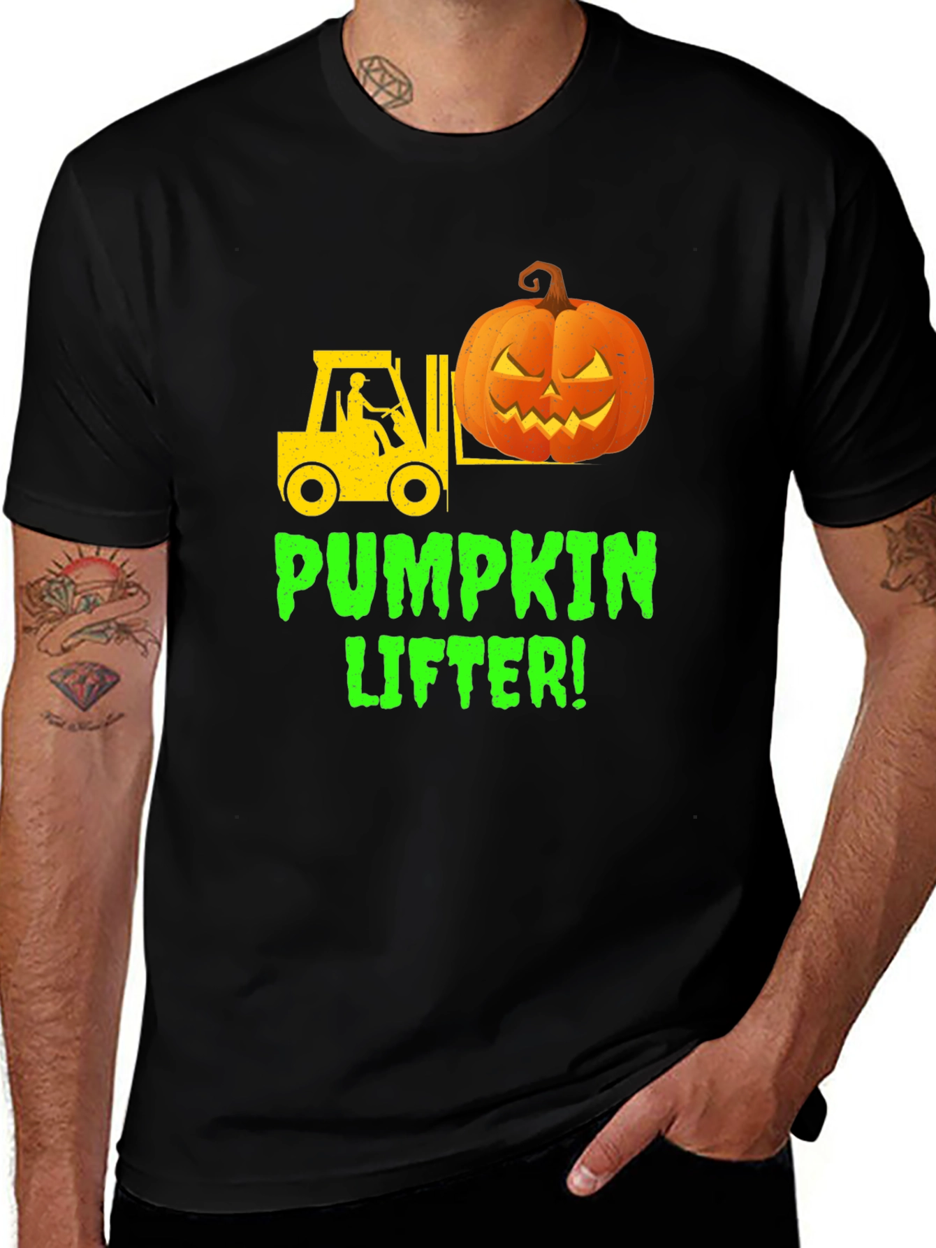 Pumpkin Lifter Halloween T-Shirt