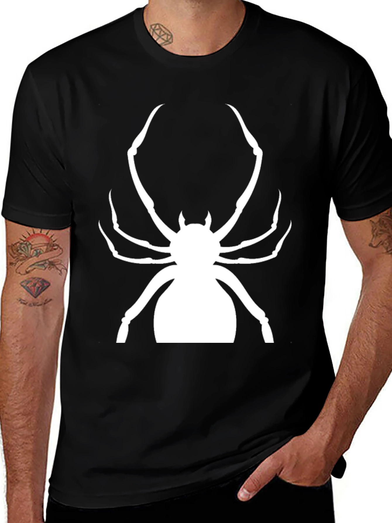 Variant 22 of Spider Graphic Tee - Unique Arachnid Design