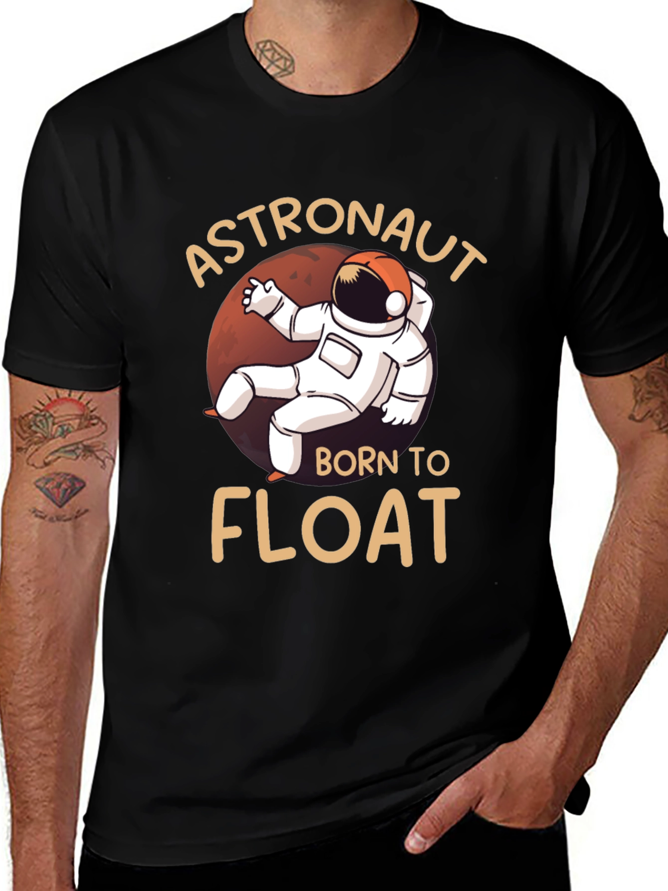 Variant 13 of Astronaut Born To Float Graphic T-Shirt