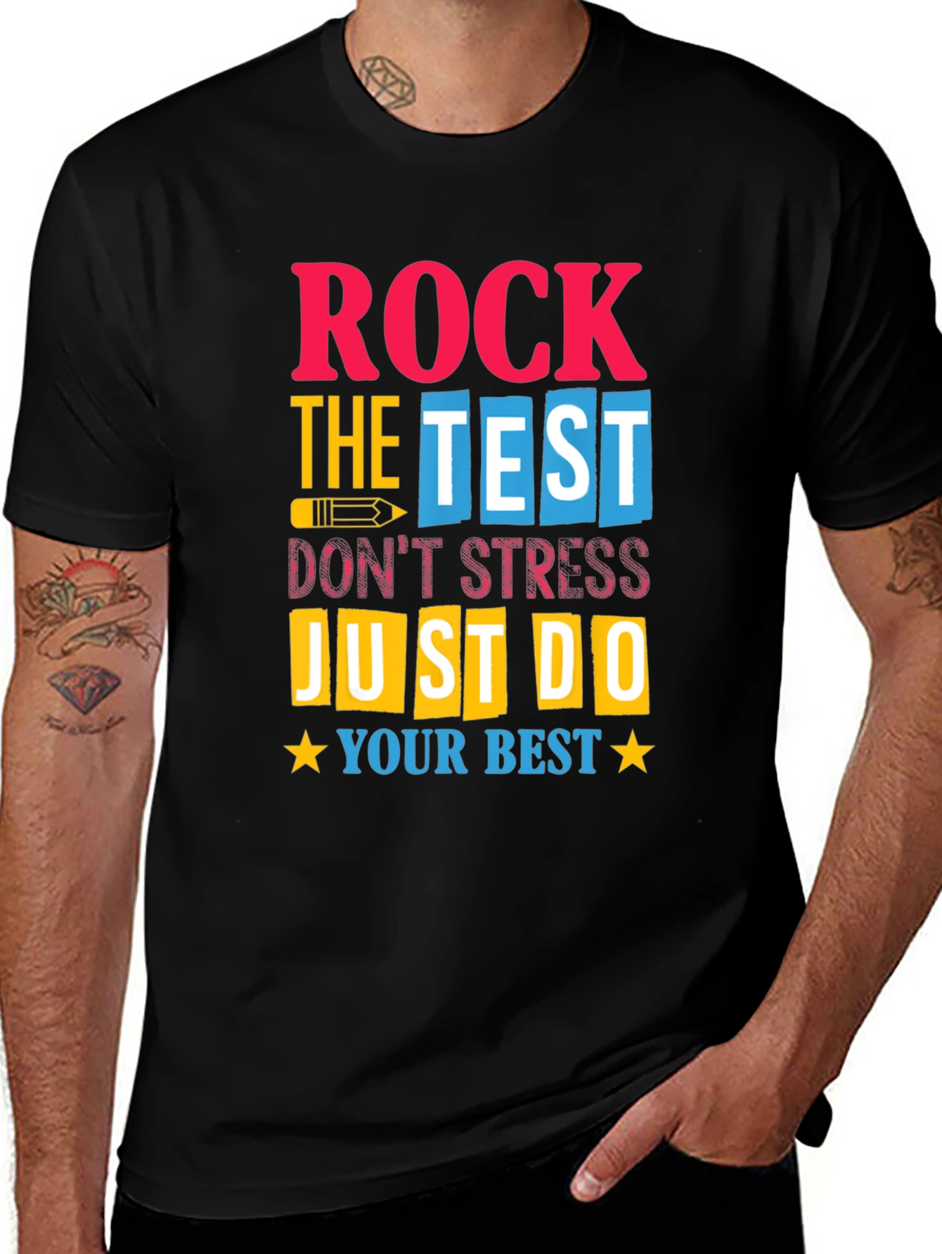 Variant 2 of Rock the Test Graphic T-Shirt