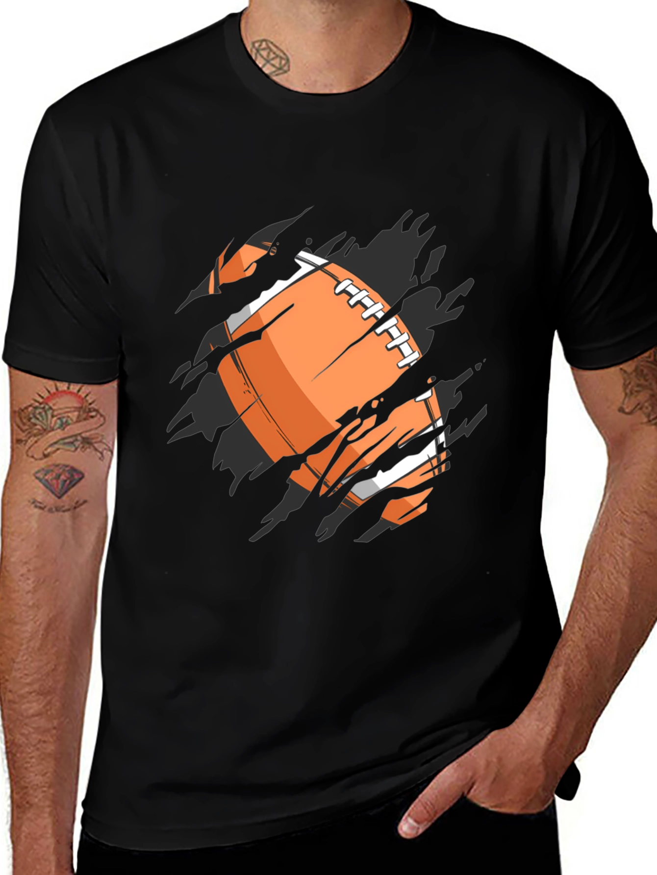 Variant 22 of Football Graphic T-Shirt - Sports Fan Tee