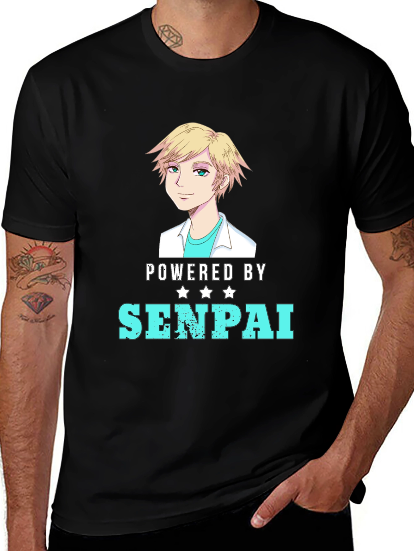 Powered By Senpai Anime T-Shirt