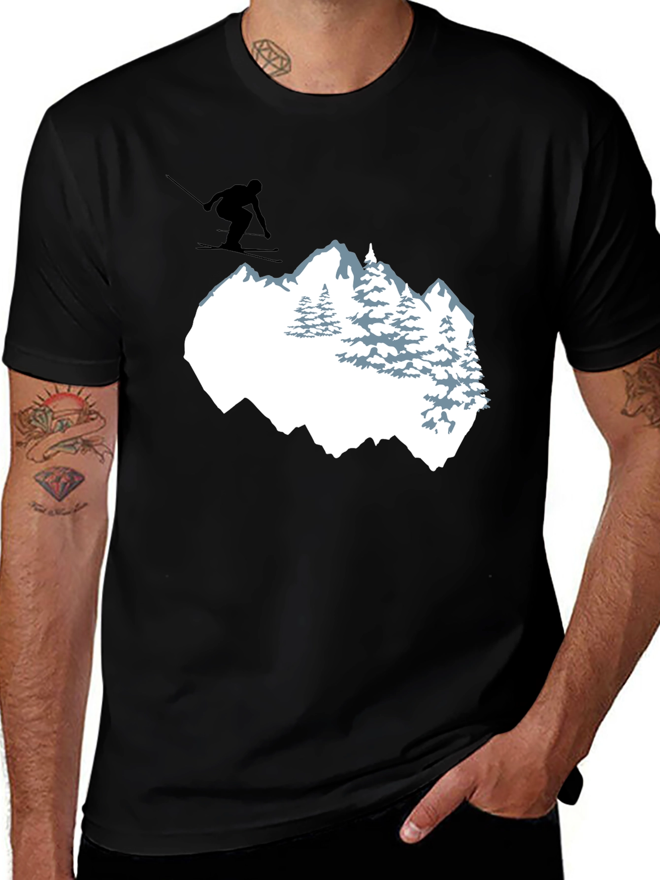 Variant 22 of Ski Mountain Graphic T-Shirt - Adventure Ready