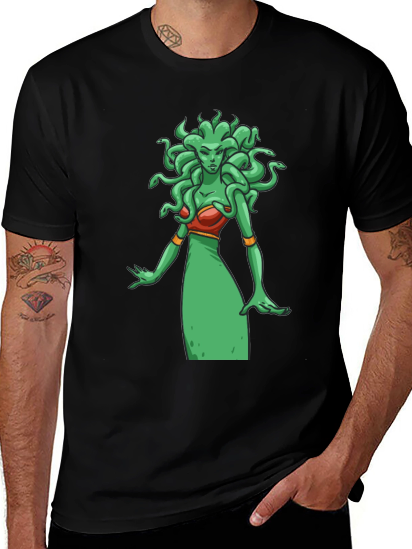 Medusa Graphic T-Shirt - Unisex Black Tee