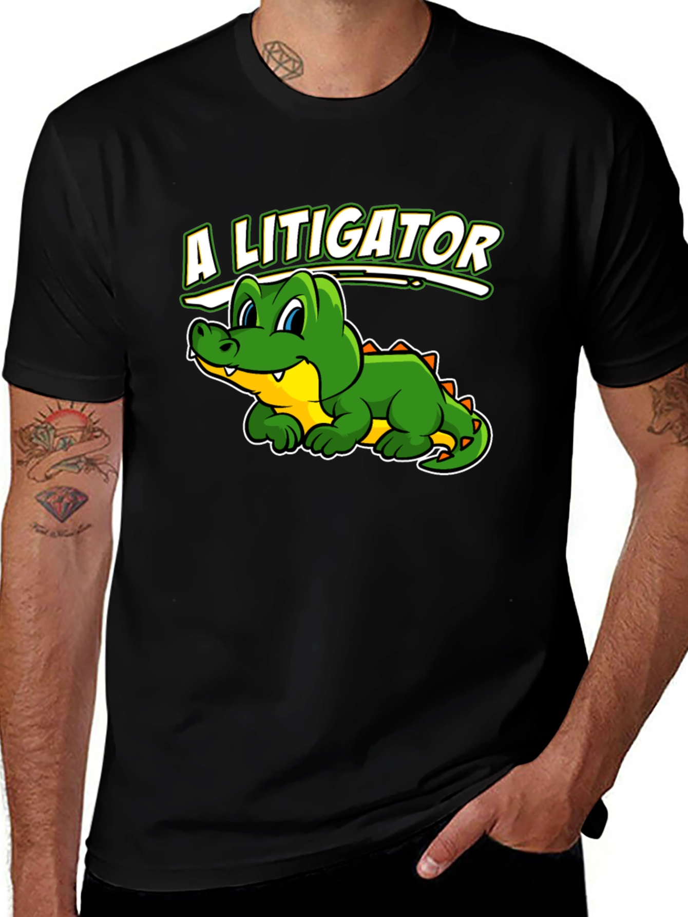 Variant 6 of A Litigator Alligator T-Shirt - Funny Law Humor Tee