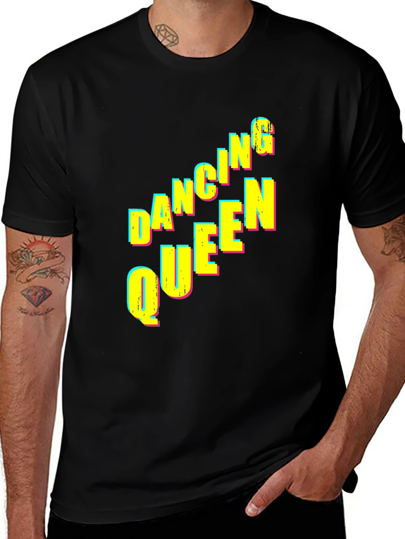 Variant 12 of Dancing Queen Graphic Tee - Black Unisex T-Shirt
