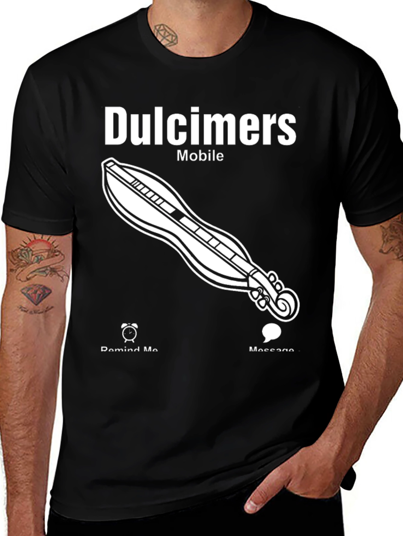 Dulcimer Mobile T-Shirt - Musical Instrument Apparel