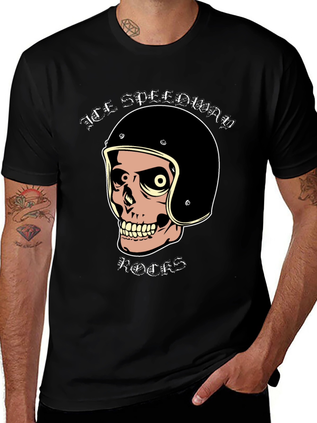 Variant 9 of Ace Speedway Skull Graphic Tee