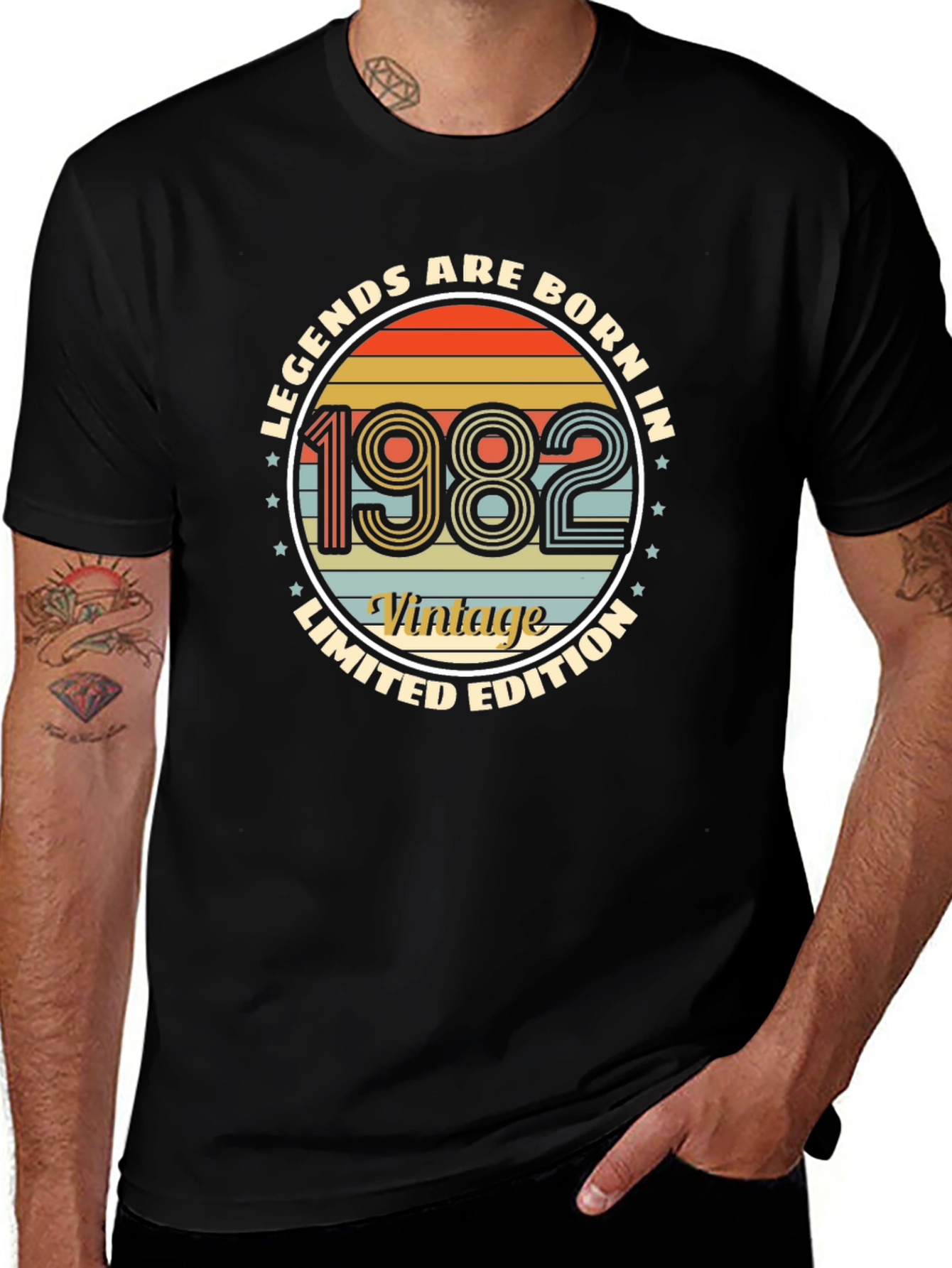 Variant 22 of Legends Born in 1982 Vintage Limited Edition T-Shirt