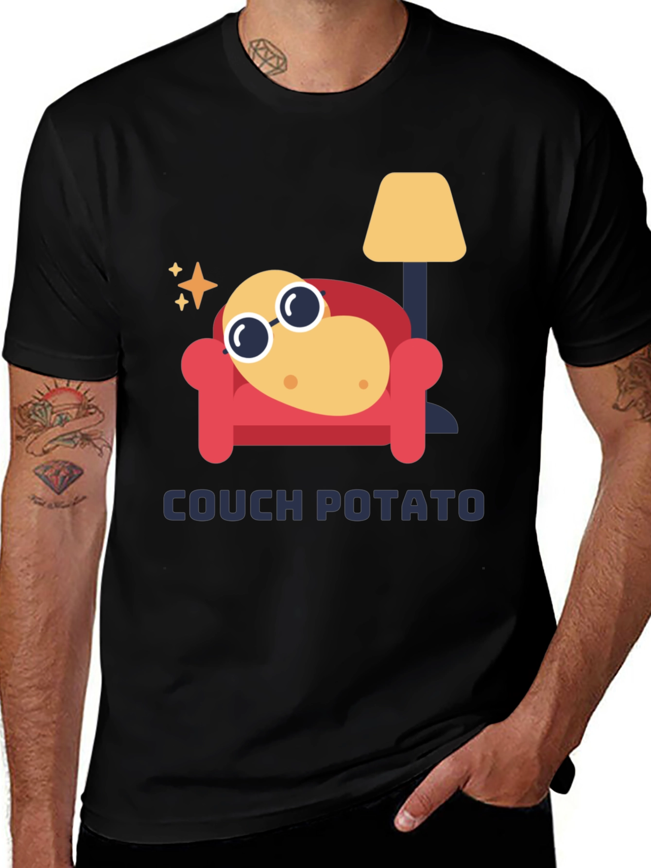Couch Potato Graphic Tee - Lazy Day Comfort