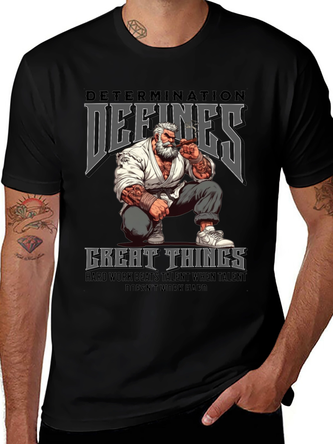 Variant 30 of Determination Defines Great Things Graphic Tee