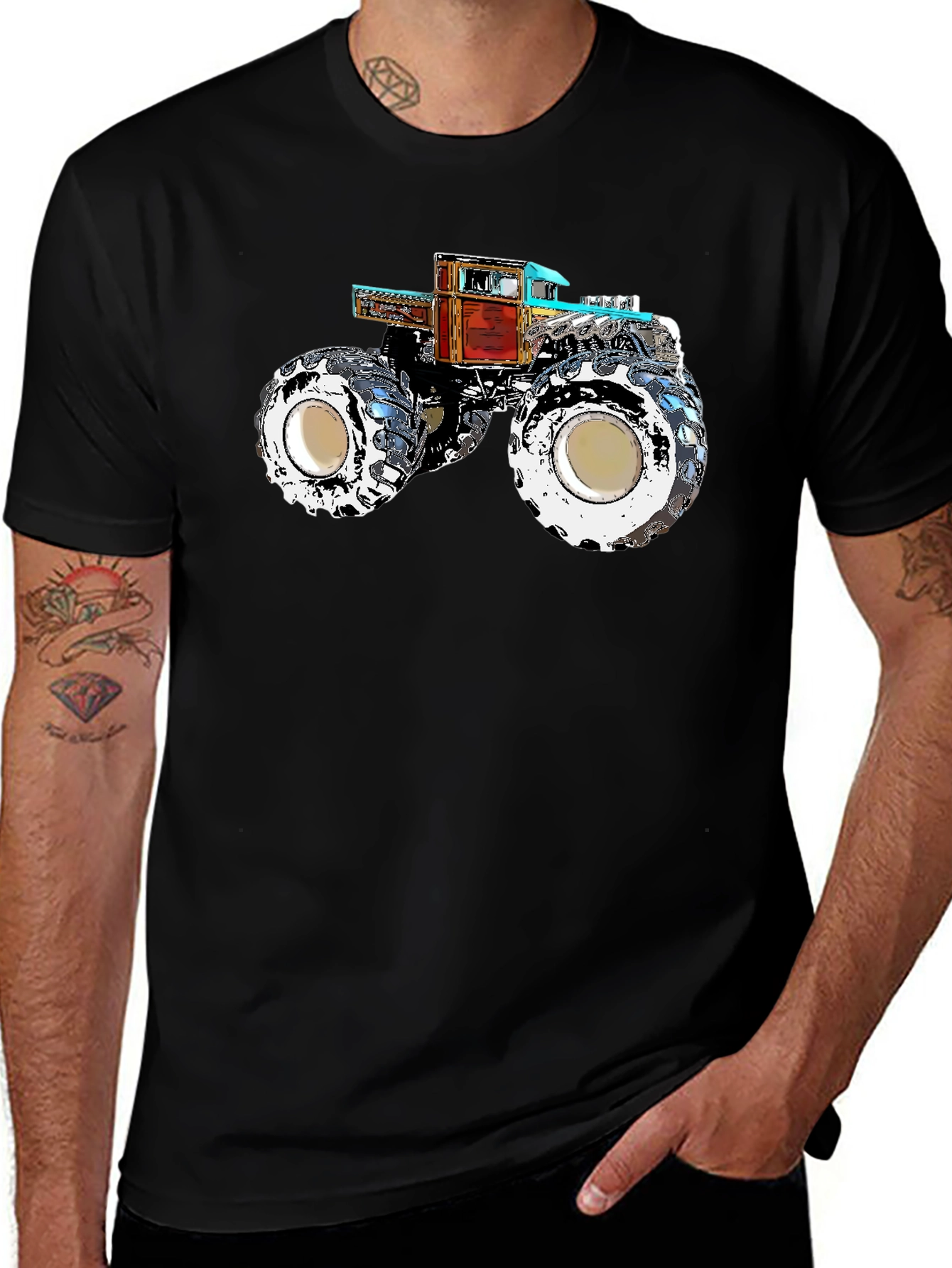 Variant 20 of Monster Truck Graphic Tee - Bold Statement Shirt