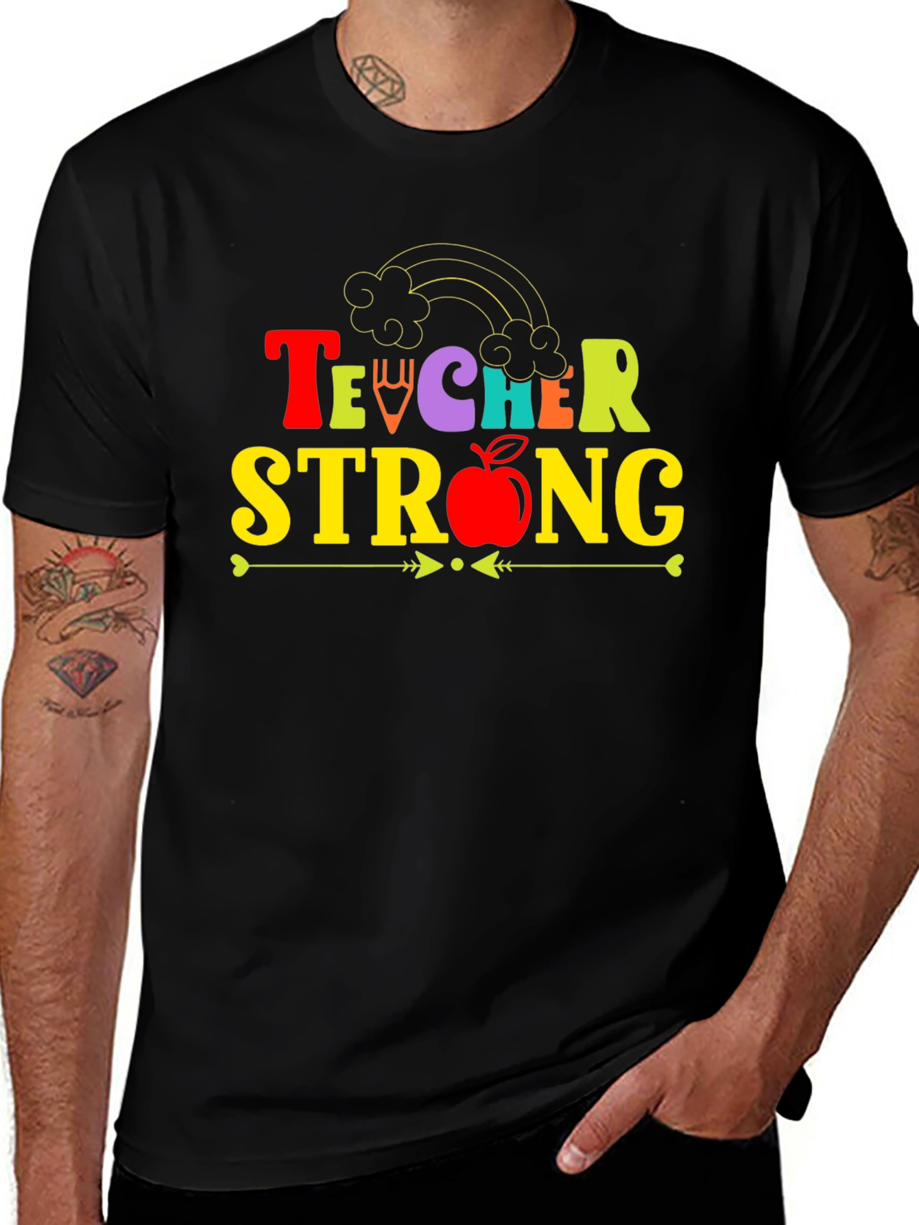 Variant 28 of Teacher Strong T-Shirt, Teacher Appreciation Tee