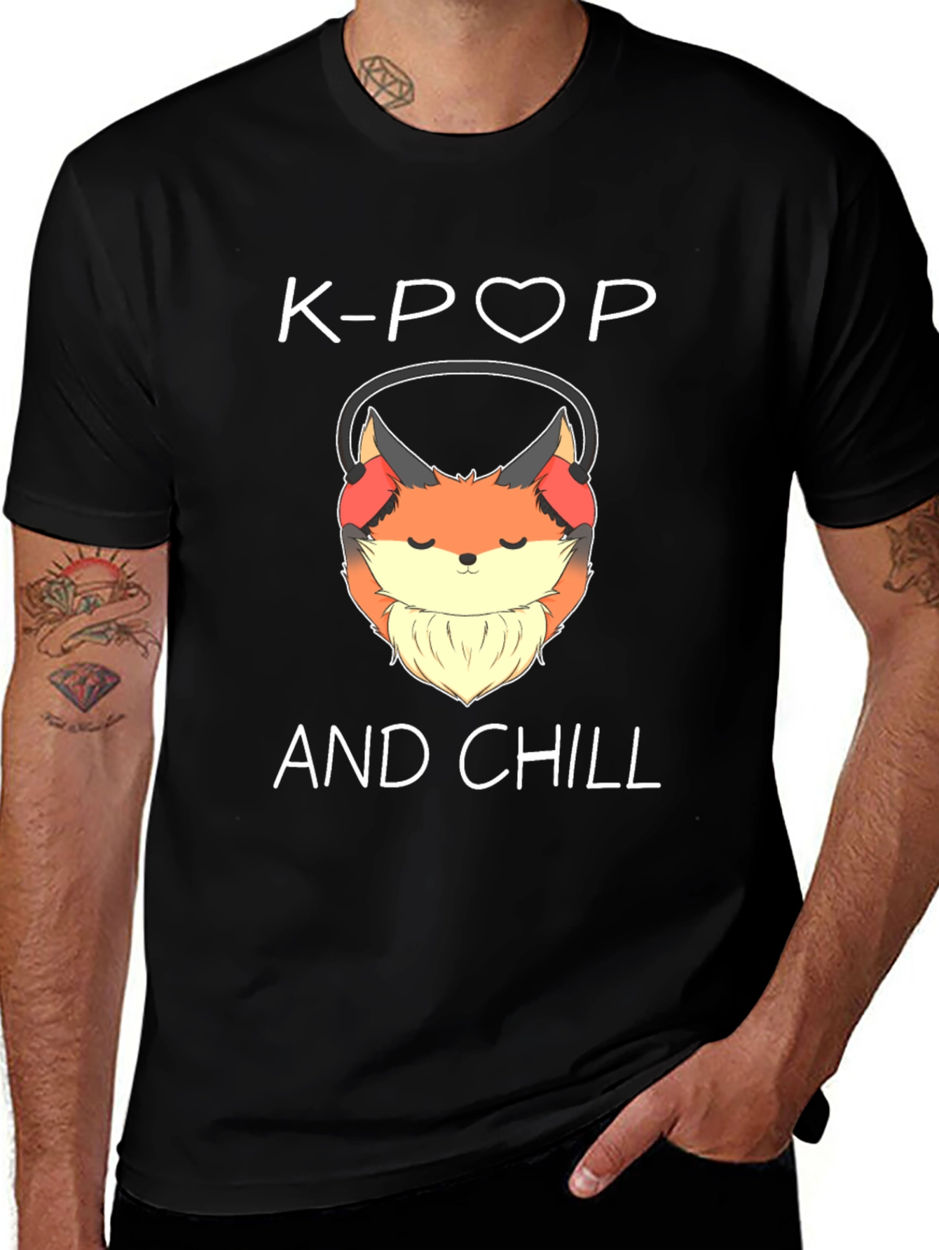Variant 30 of K-Pop & Chill Fox Graphic Tee