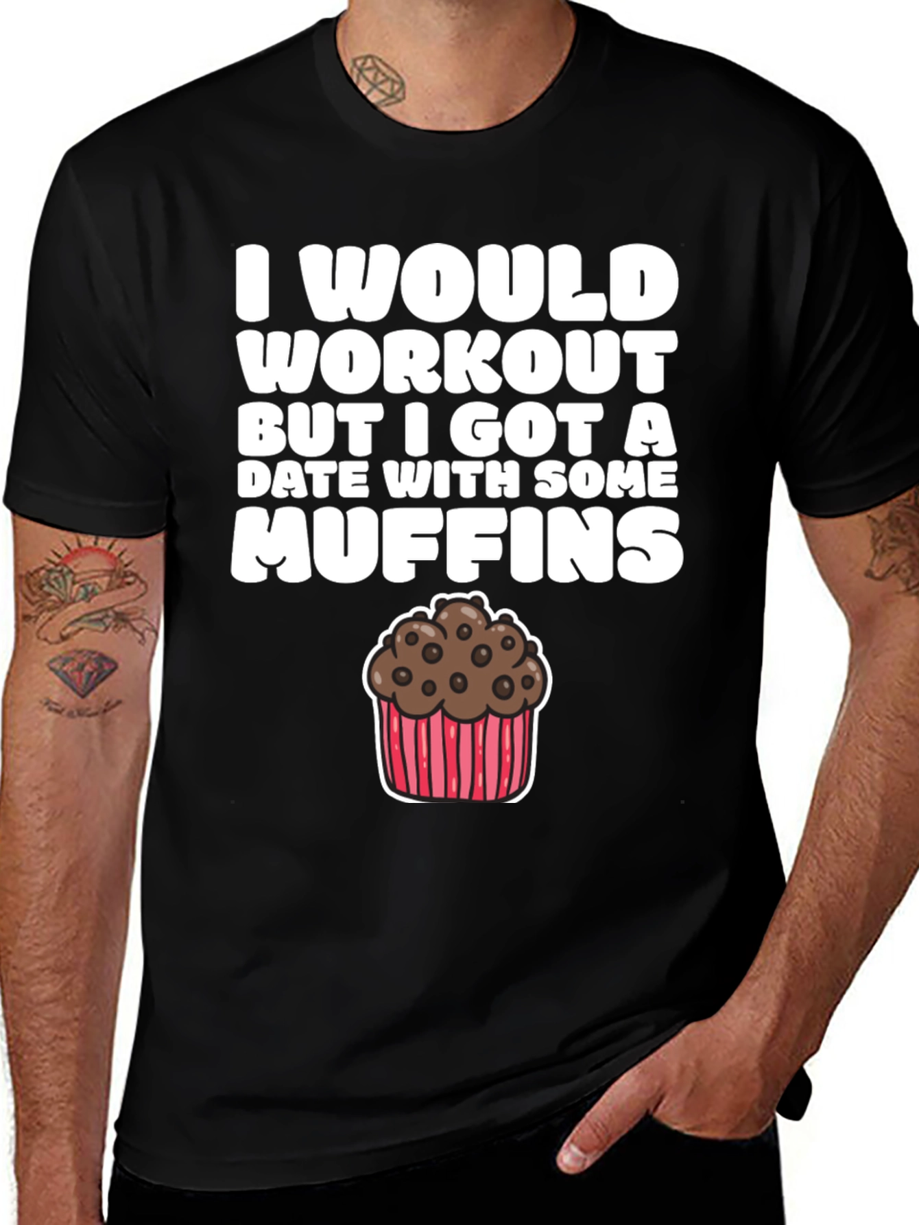 Variant 19 of Muffin Date T-Shirt Funny Graphic Tee