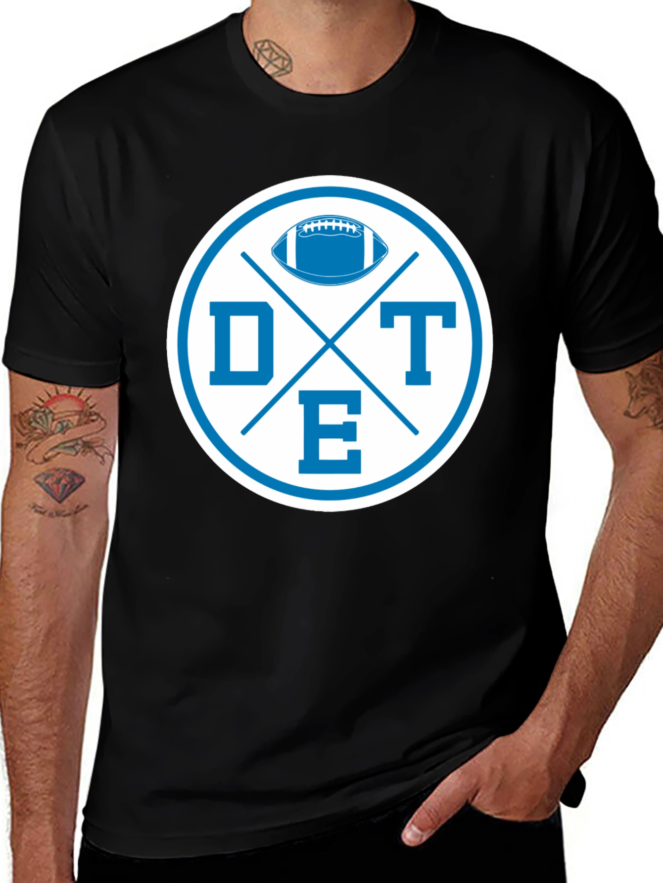 Variant 30 of DTE Football Graphic Tee - Classic Sports Style