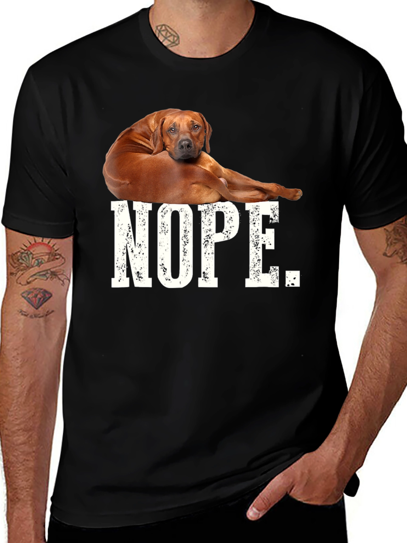 Variant 6 of Nope Dog T-Shirt - Unisex Tee