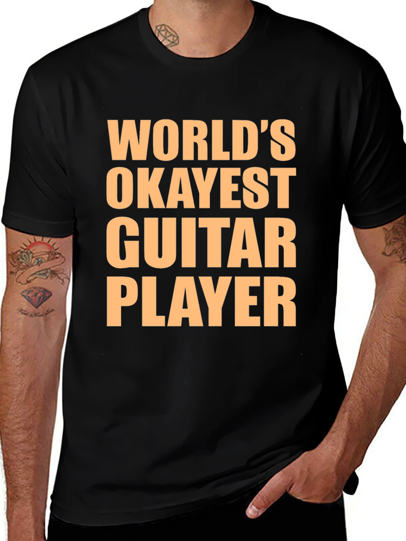 Variant 10 of World's Okayest Guitar Player T-Shirt
