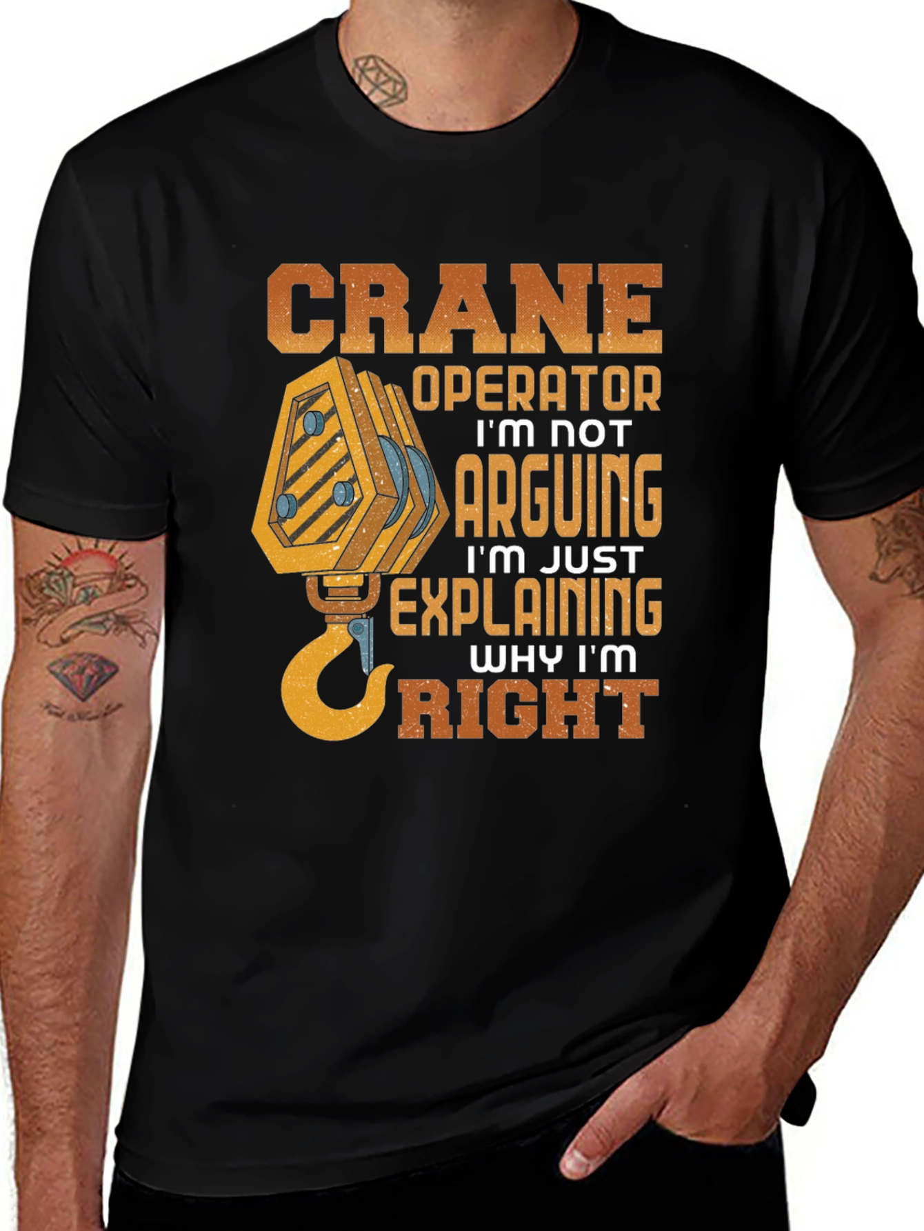 Variant 18 of Crane Operator Funny Graphic T-Shirt