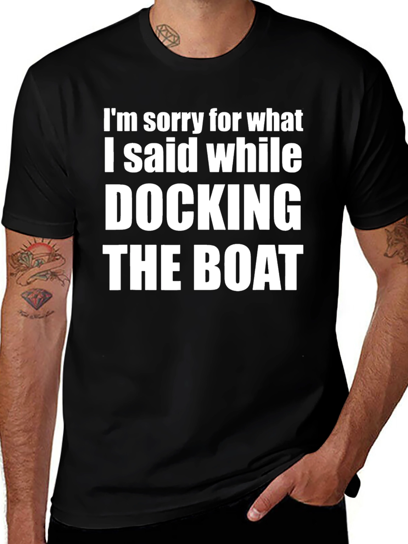 Variant 20 of Docking The Boat Funny Slogan T-Shirt