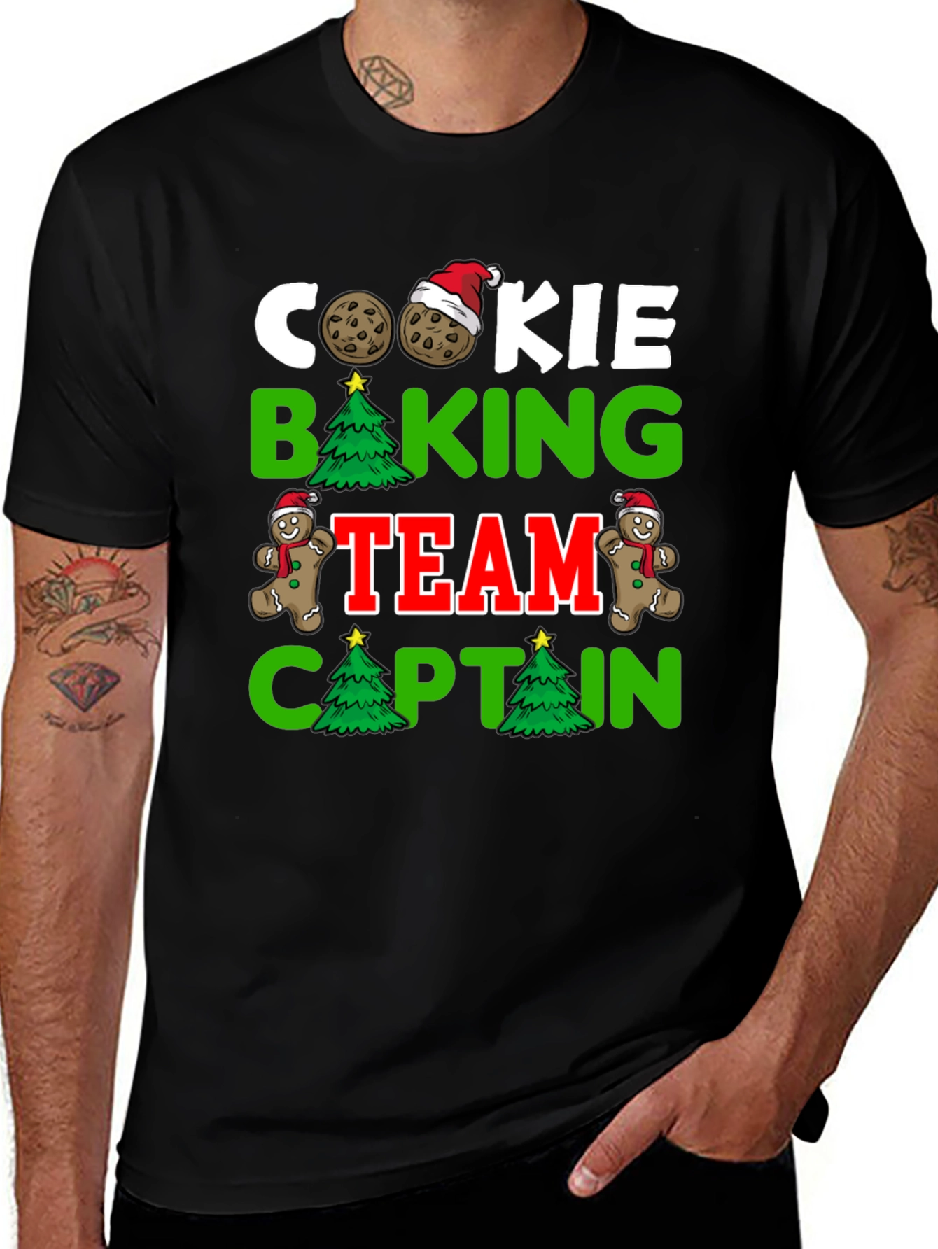 Cookie Baking Team Captain Christmas T-Shirt