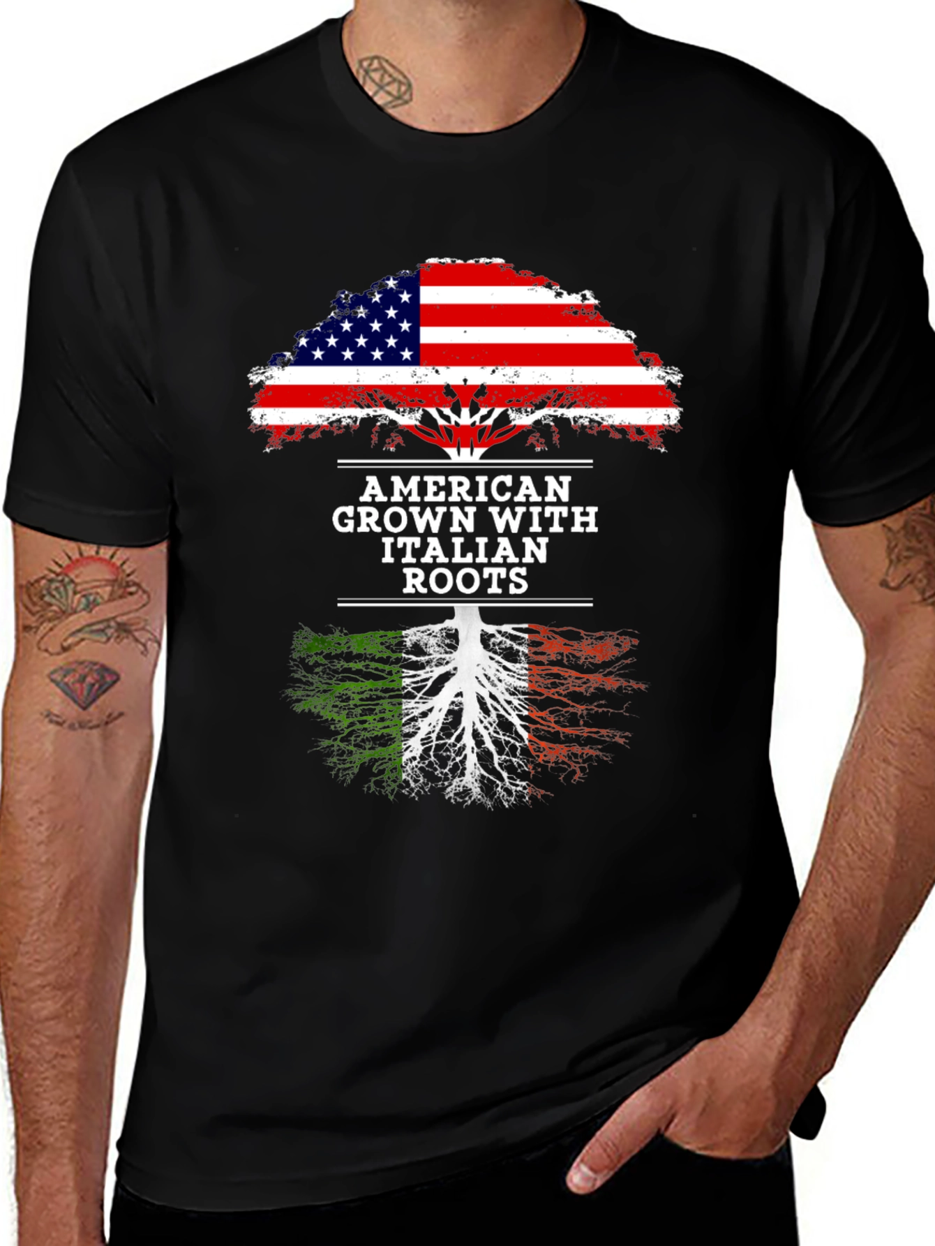 American Grown with Italian Roots T-Shirt