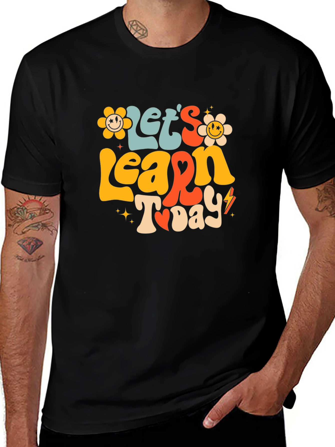 Variant 23 of Let's Learn Today Graphic T-Shirt