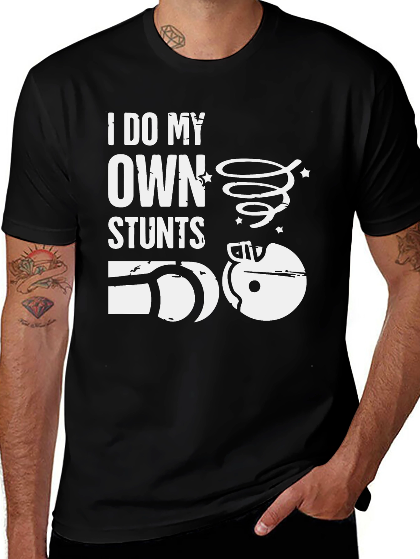 Variant 24 of I Do My Own Stunts Funny Graphic Tee