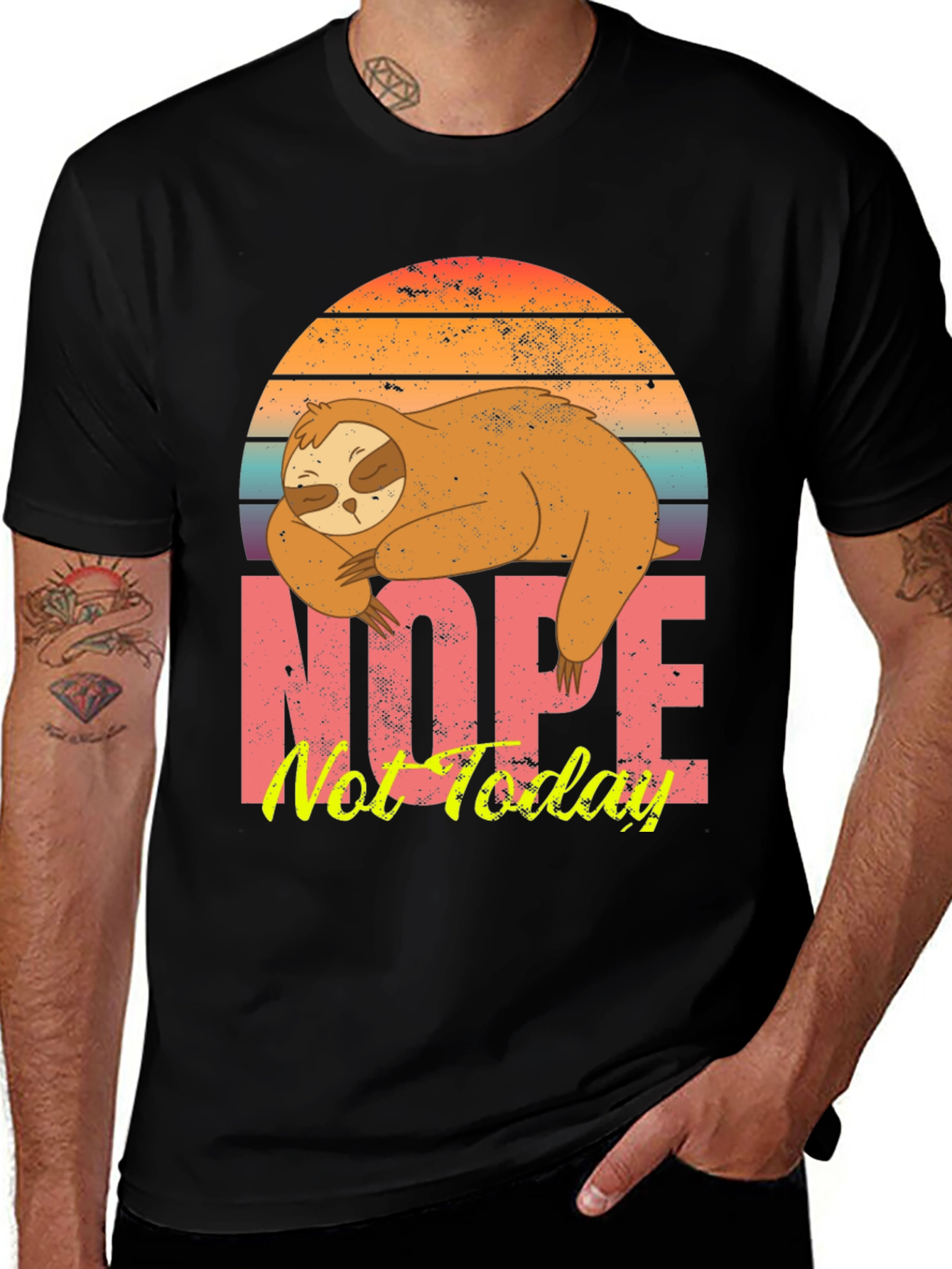 Variant 14 of Nope Not Today Sloth Graphic Tee