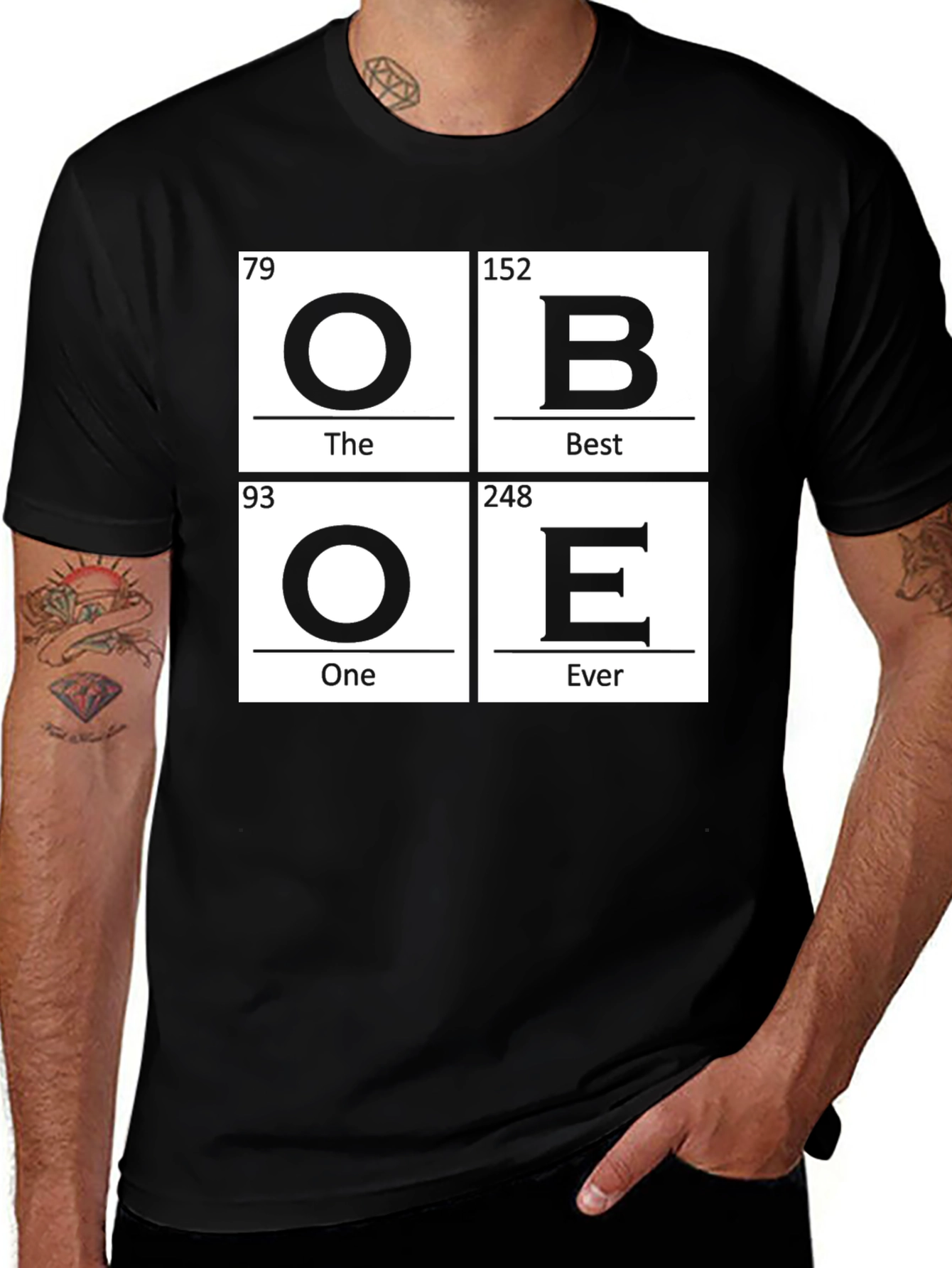 Obe The Best One Ever Periodic Table Inspired T-Shirt