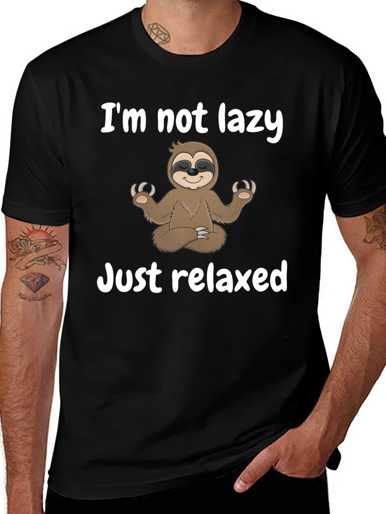 Variant 19 of Relaxed Sloth T-Shirt - I'm Not Lazy